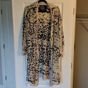 Blue Life Printed Kimono - S